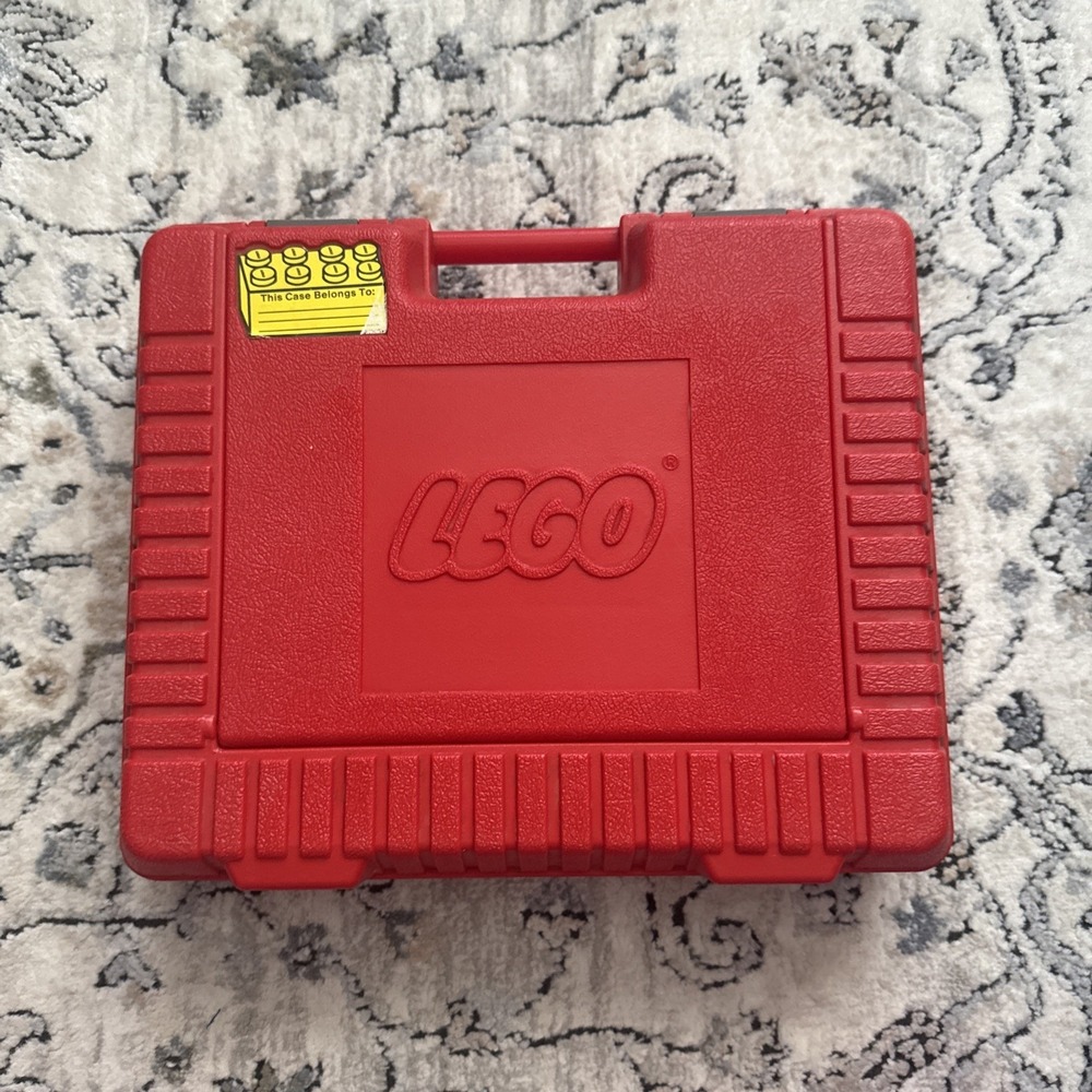 Vintage 1985 Lego Group Large Hard Plastic Redβ Storage Carrying Case Lift Top